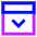 Bar Top Panel Open Icon from Sharp Neon Set