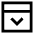 Bar Top Panel Open Icon from Sharp Line Set