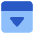 Bar Top Panel Open Icon from Core Flat Set