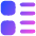 Layout Lists Icon from Flex Gradient Set