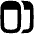 Split Horizontal Icon from Flex Solid Set