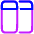 Split Horizontal Icon from Plump Neon Set