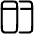 Split Horizontal Icon from Plump Line Set