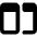 Split Horizontal Icon from Core Solid Set
