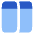 Split Horizontal Icon from Plump Flat Set