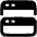 Split Vertical Icon from Plump Solid Set