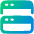 Split Vertical Icon from Plump Gradient Set