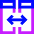 View Side By Side Icon from Sharp Neon Set