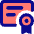 Document Certificate Icon from Core Pop Set