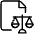 Legal Scale Document Icon from Ultimate Light Set