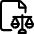 Legal Scale Document Icon from Ultimate Regular Set