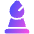 Chess Bishop Icon from Plump Gradient Set