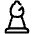 Chess Bishop Icon from Plump Line Set