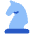 Chess Knight Icon from Plump Flat Set