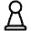 Chess Pawn Icon from Plump Line Set