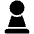 Chess Pawn Icon from Plump Solid Set