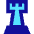 Chess Rook Icon from Sharp Pop Set