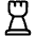 Chess Rook Icon from Plump Line Set