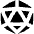 Dice D20 Icon from Flex Solid Set