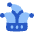 Jester Joker Hat Icon from Flex Flat Set