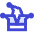 Jester Joker Hat Icon from Sharp Duo Set