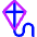 Kite Icon from Core Neon Set