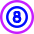 Magic 8 Ball Icon from Core Neon Set