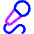 Microphone Karaoke Podcast Sing Icon from Core Neon Set