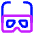 Movies 3d Glasses Icon from Core Neon Set