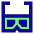 Movies 3d Glasses Icon from Sharp Pop Set