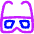Movies 3d Glasses Icon from Flex Neon Set