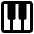 Piano Keys Icon from Core Remix Set