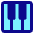 Piano Keys Icon from Core Pop Set