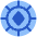 Poker Chip Icon from Plump Flat Set