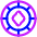 Poker Chip Icon from Plump Neon Set
