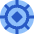Poker Chip Icon from Core Flat Set
