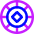 Poker Chip Icon from Core Neon Set
