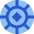 Poker Chip Icon from Sharp Flat Set