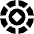 Poker Chip Icon from Sharp Solid Set