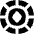 Poker Chip Icon from Flex Solid Set