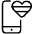 Lgbt Heart Love Smartphone Phone 1 icon - Free transparent PNG, SVG. No sign up needed.