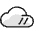 Light Mode Cloudy 1 Icon from Ultimate Colors Set