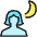 Light Mode Night Woman Icon from Ultimate Colors Set