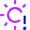 Brightness Alert Icon from Core Neon Set