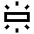 Light Fluorescent Ambient Icon from Sharp Line Set