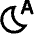 Night Bedtime Mode Auto Icon from Sharp Line Set
