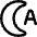 Night Bedtime Mode Auto Icon from Core Line Set