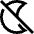 Night Bedtime Mode Off Icon from Sharp Line Set