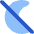 Night Bedtime Mode Off Icon from Core Flat Set