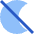 Night Bedtime Mode Off Icon from Sharp Flat Set
